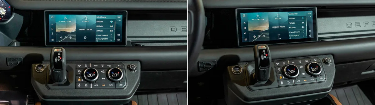 Defender 11.4 inch Pivi Pro display retrofit