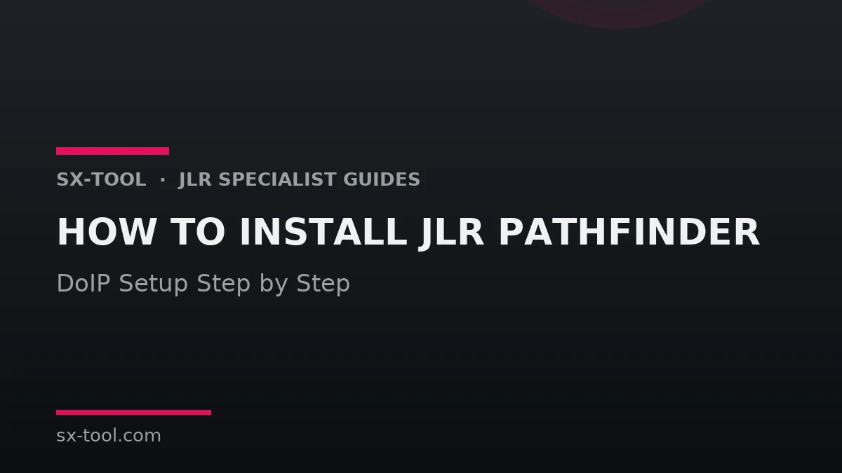 How to install JLR Pathfinder