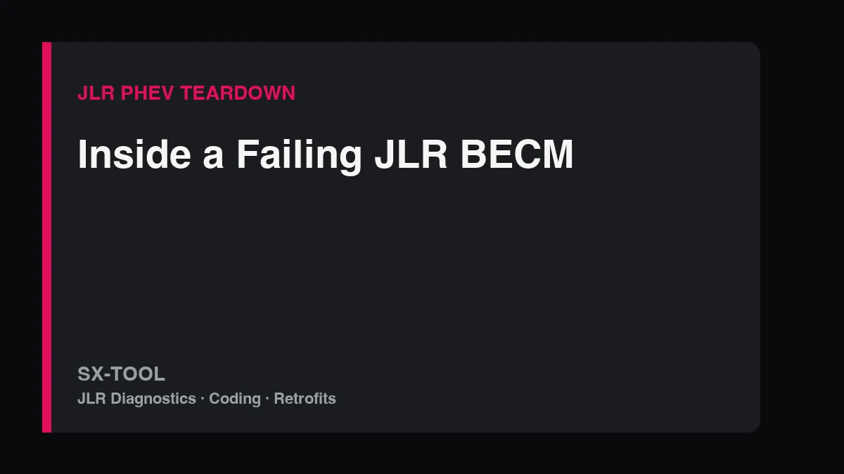 JLR BECM with LR137929 and L8B2-10C784-BB part number label
