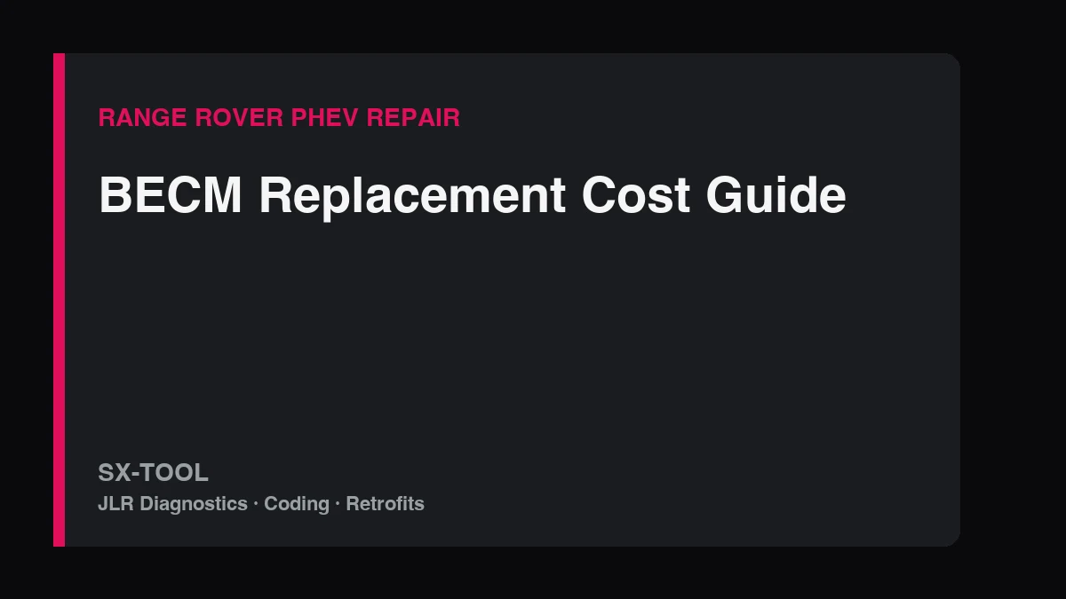 Range Rover BECM replacement cost guide