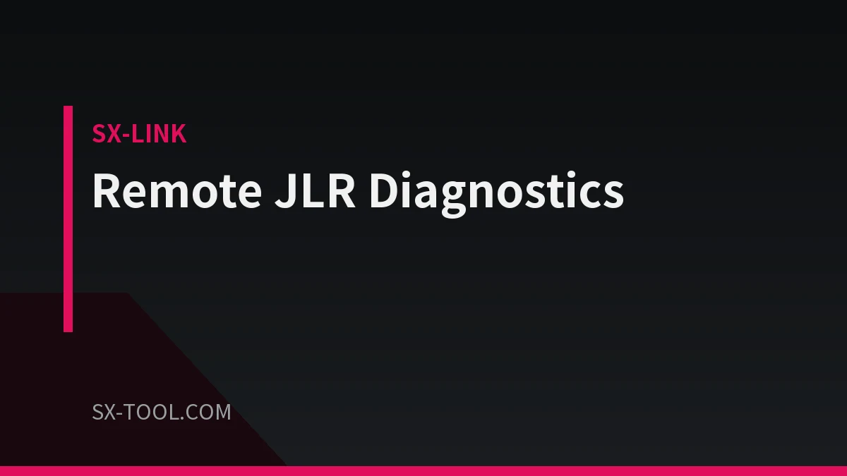 The future of remote vehicle diagnostics built on the SX-LINK platform